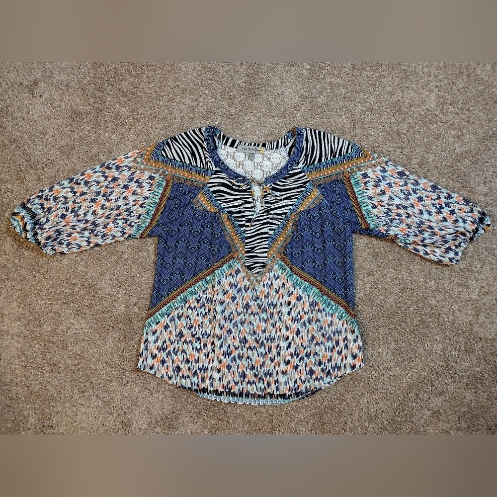 Figueroa & Flower Drawstring Blouse